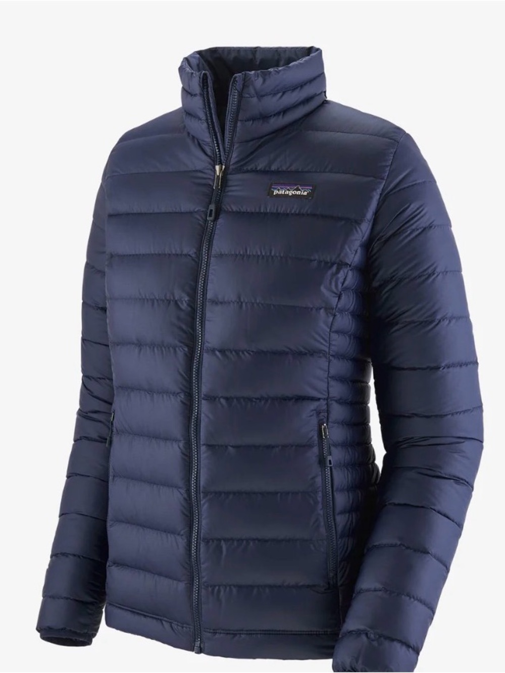 Patagonia Women Down Puffer Jacket in Navy EUC Sz Medium